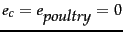 $e_c = e_{\class{poultry}}=0$