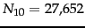 $\observationo_{10} = 27{,}652$