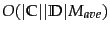 $O(\vert\mathbb{C}\vert\vert\docsetlabeled\vert M_{ave})$