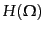 $\displaystyle H(\Omega)$