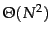 $\Theta(N^2)$