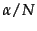 $\alpha/N$