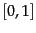 $[0,1]$