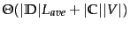 $\Theta(\vert\docsetlabeled\vert L_{ave}+\vert\mathbb{C}\vert\vert V\vert)$